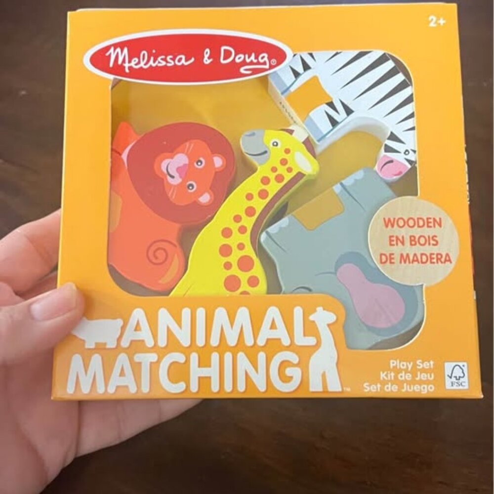 Melissa & Doug Wooden Animal Matching Safari NEW IN PKG